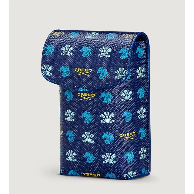 Funda De Cuero Azul De 75ml