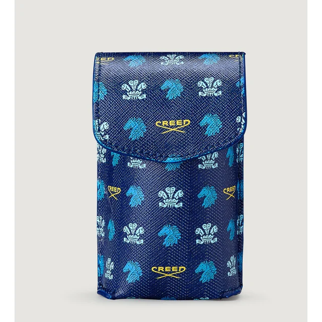 Funda De Cuero Azul De 50ml