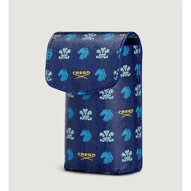 Funda De Cuero Azul De 50ml