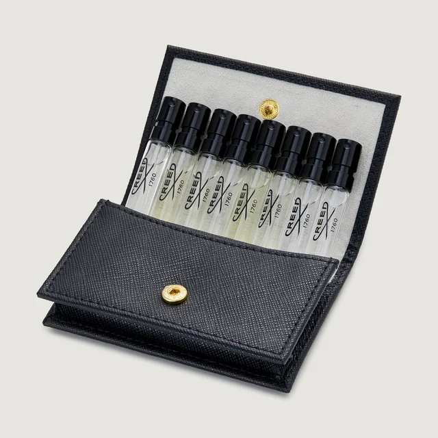 Cartera de muestras de cuero para hombre - Negro