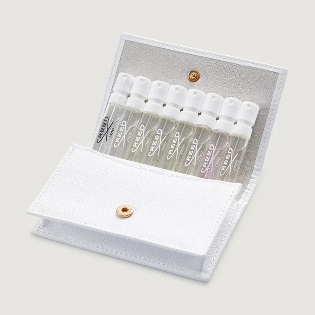 Cartera de Muestras de Cuero para Mujeres - Blanca