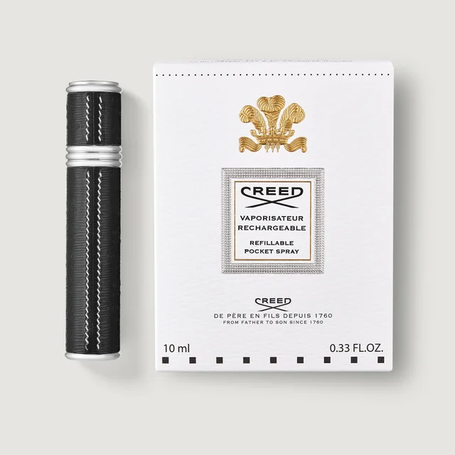 Atomizador de perfume de viaje recargable 10 ml -Negro/plateado